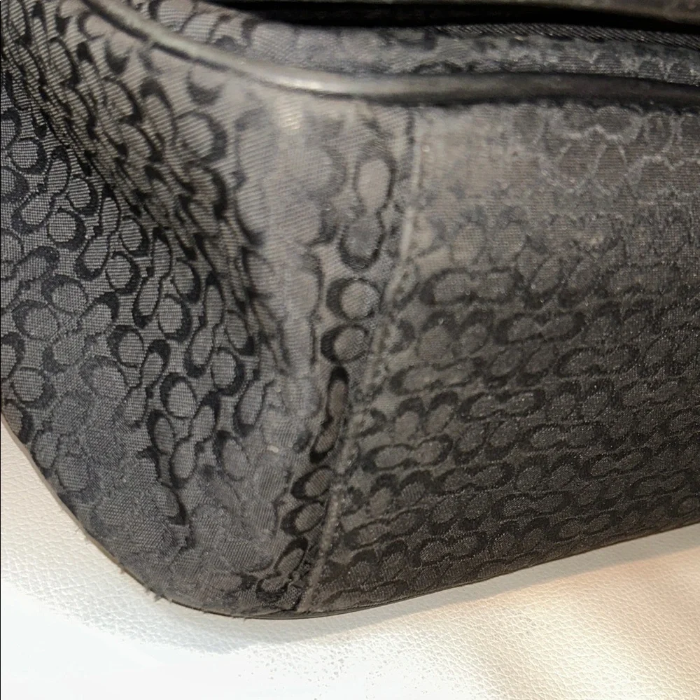 Coach Signature Hudson Laptop Black Men's Messenger Bag